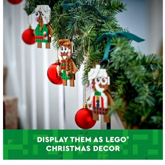 LEGO GINGERBREAD MAN CUSTOMIZE ORNAMENT NIB - Picture 4 of 6